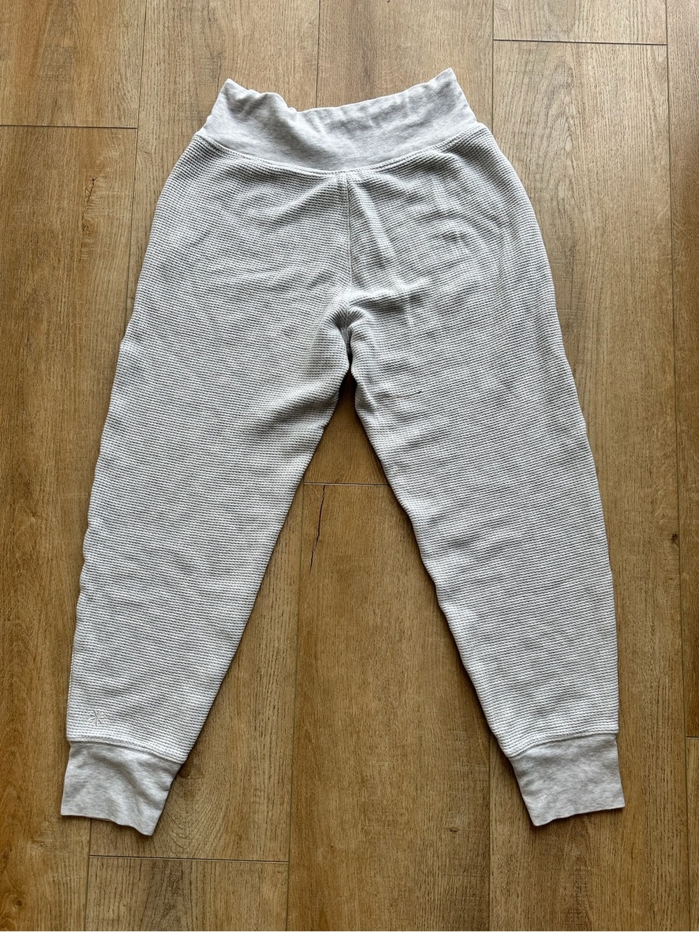 Athleta women’s Cream Waffle-Knit Joggers